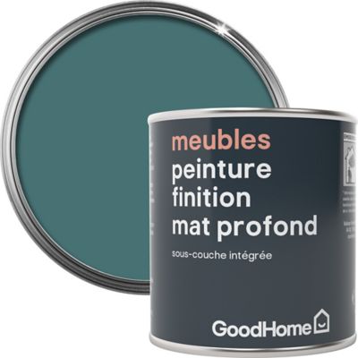 Peinture de rénovation meubles GoodHome vert Milltown mat profond 125ml