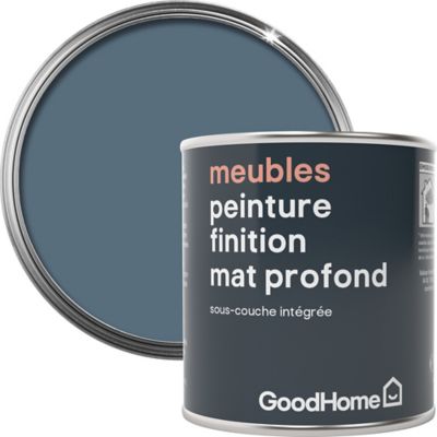 Peinture de rénovation meubles GoodHome bleu Cap Bénat mat profond 125ml