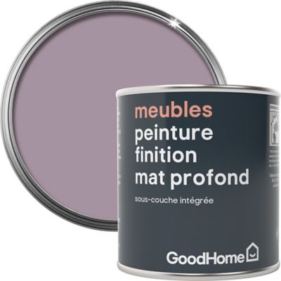 Peinture de rénovation meubles GoodHome violet Nara mat profond 125ml