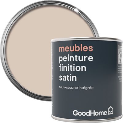 Peinture de rénovation meubles GoodHome beige Santa Fe satin 125ml
