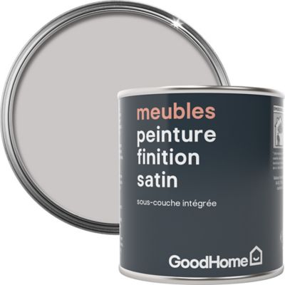 Peinture de rénovation meubles GoodHome blanc White Plains satin 125ml