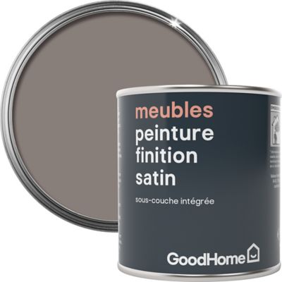 Peinture de rénovation meubles GoodHome marron Varadero satin 125ml