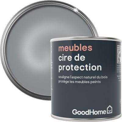Cire de protection pour meubles GoodHome argent métallique 125ml