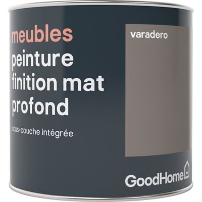 Peinture de rénovation meubles GoodHome marron Varadero mat profond 0,5L