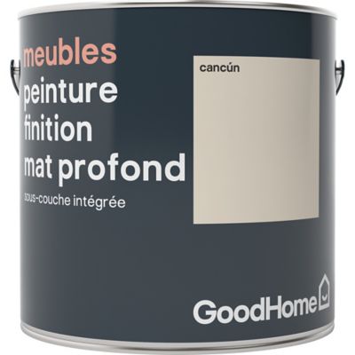 Peinture de rénovation meubles GoodHome beige Cancún mat profond 2L