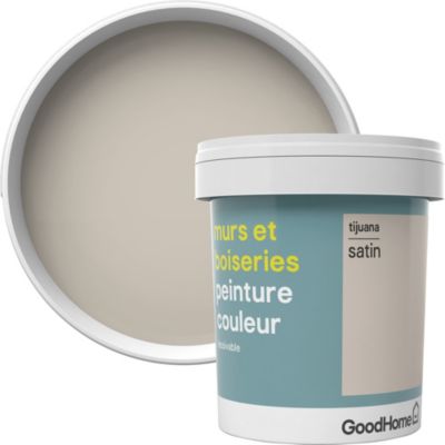 Peinture murs et boiseries GoodHome beige Tijuana satin 0,75L