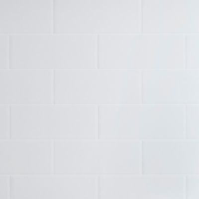 Crédence de cuisine réversible GoodHome décor métro blanc l. 200 cm x H. 60 cm x Ep. 3 mm - Goodhome