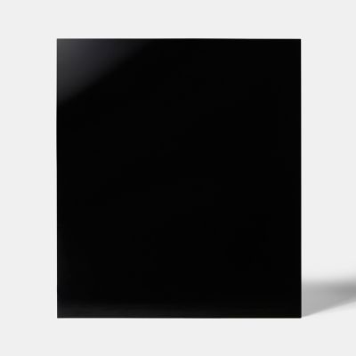 Fond de hotte en verre GoodHome Nashi noir l. 90 cm x H. 70 cm x Ép. 5 mm