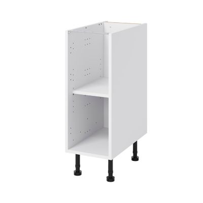 Caisson bas de cuisine GoodHome Caraway Blanc H. 87 cm x l ...