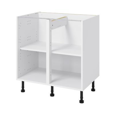 Caisson bas de cuisine Caraway GoodHome blanc H. 72 cm x L. 80 cm - Goodhome