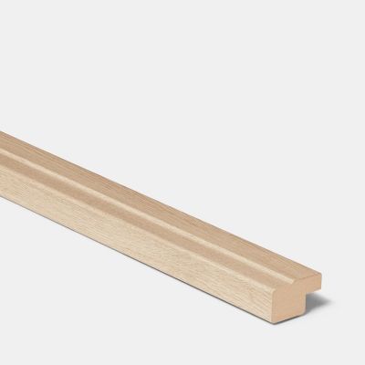 Corniche et bandeau cache-lumière GoodHome Chia chêne clair H. 35 mm x l. 2.4 m x Ep. 59.5 mm - Goodhome