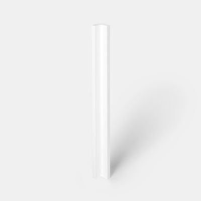 Fileur d'angle GoodHome Stevia Blanc H. 71.5 cm x l. 59 mm x Ep. 5 mm - Goodhome