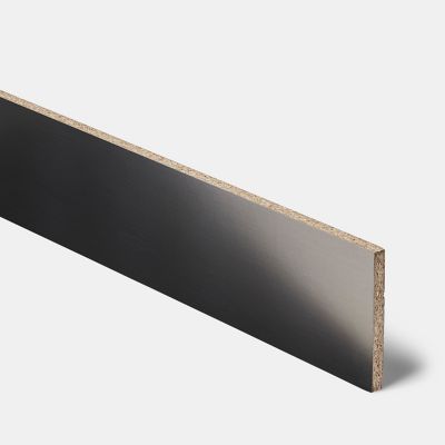 Plinthe de cuisine Goodhome Cisely Argent H. 15 cm x l. 2.4 m x Ep. 16 mm - Goodhome