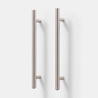 Poignée de meuble de cuisine GoodHome Annatto Argent L. 22 cm, 2 pièces - Goodhome
