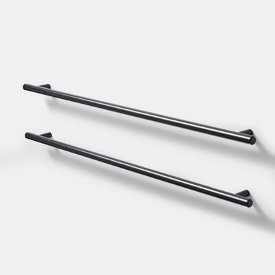 Poignée de meuble de cuisine GoodHome Annatto Noir L. 51 cm, 2 pièces