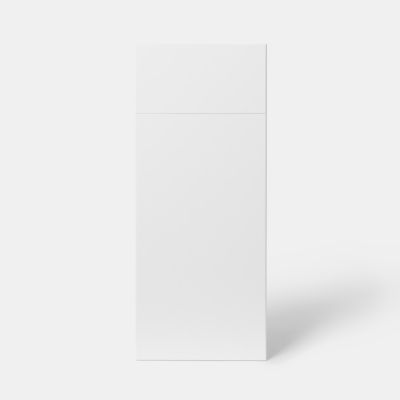 Façade de cuisine 1 porte et 1 tiroir Stevia blanc brillant l. 30 cm x H. 72 cm GoodHome - Goodhome