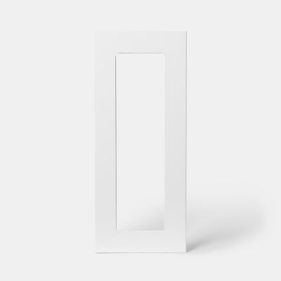 Porte de meuble de cuisine vitrée Stevia blanc brillant l. 30 cm x H. 72 cm GoodHome - Goodhome