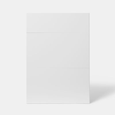 Façade de cuisine 1 tiroir et 2 casseroliers Stevia blanc brillant l. 50 cm x H. 72 cm GoodHome - Goodhome