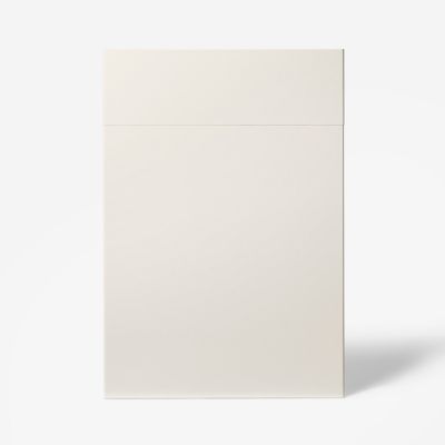 Façade de cuisine 1 porte et 1 tiroir Stevia crème brillant l. 50 cm x H. 72 cm GoodHome - Goodhome