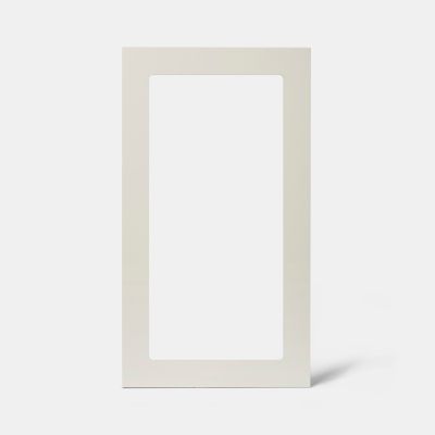 Porte de meuble de cuisine vitrée Stevia crème brillant l. 50 cm x H. 90 cm GoodHome - Goodhome