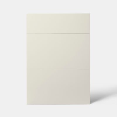 Façade de cuisine 1 tiroir et 2 casseroliers Stevia crème brillant l. 50 cm x H. 72 cm GoodHome - Goodhome