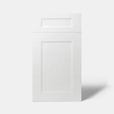 Façade de cuisine 1 porte et 1 tiroir Artemisia blanc mat l. 40 cm x H. 72 cm GoodHome - Goodhome