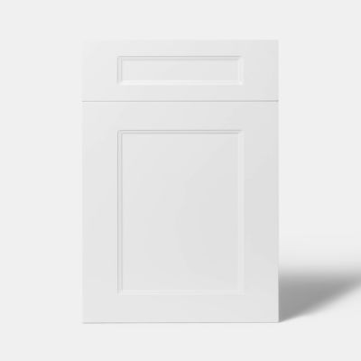 Façade de cuisine 1 porte et 1 tiroir Artemisia blanc mat l. 50 cm x H. 72 cm GoodHome - Goodhome