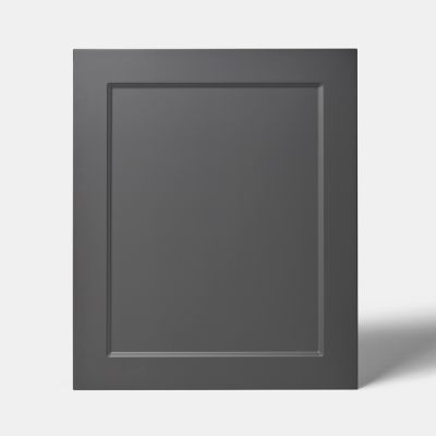 Porte de meuble de cuisine Artemisia gris graphite mat l. 60 cm x H. 72 cm GoodHome - Goodhome