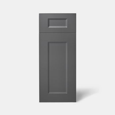 Façade de cuisine 1 porte et 1 tiroir Artemisia gris graphite mat l. 30 cm x H. 72 cm GoodHome - Goodhome