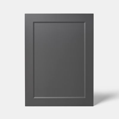 Porte de meuble de cuisine Artemisia gris graphite mat l. 60 cm x H. 80 cm GoodHome - Goodhome