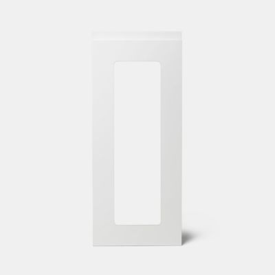 Porte de meuble de cuisine vitrée Garcinia blanc brillant l. 30 cm x H. 72 cm GoodHome - Goodhome