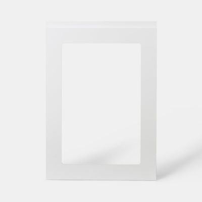 Porte de meuble de cuisine vitrée Garcinia blanc brillant l. 50 cm x H. 72 cm GoodHome - Goodhome