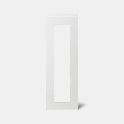 Porte de meuble de cuisine vitrée Garcinia blanc brillant l. 30 cm x H. 90 cm GoodHome - Goodhome