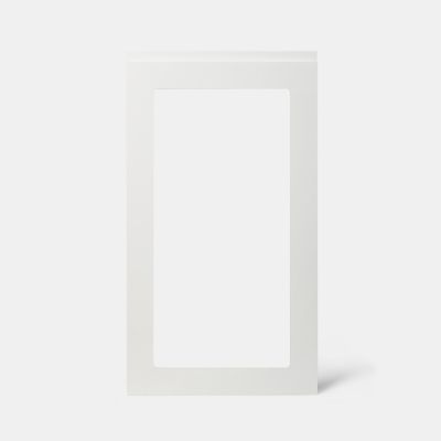 Porte de meuble de cuisine vitrée Garcinia blanc brillant l. 50 cm x H. 90 cm GoodHome - Goodhome