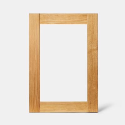 Porte de meuble de cuisine vitrée Verbena chêne massif l. 50 cm x H. 72 cm GoodHome - Goodhome