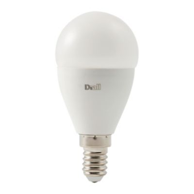 Ampoule LED mini globe E14 470lm 4.2W = 40W Ø4.5cm Diall blanc neutre