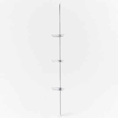 Etagère de douche télescopique Koros avec paniers filaires GoodHome