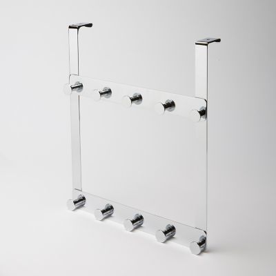 GoodHome - Support pour porte 2x5 têtes Koros chrome GoodHome