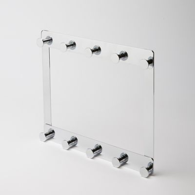 GoodHome - Patère 2x5 têtes Koros chrome GoodHome