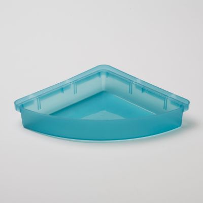 Panier d'angle de bain/douche à suspendre GoodHome Koros en polypropylène coloris bleu