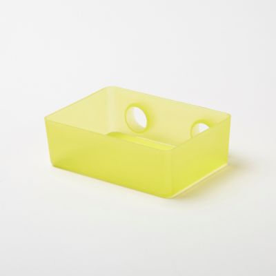 Bac de rangement à suspendre GoodHome Koros en polypropylène coloris vert