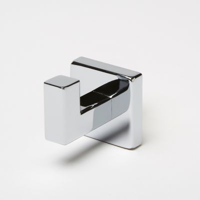 GoodHome - Patère Alessano zinc et acier chromé GoodHome