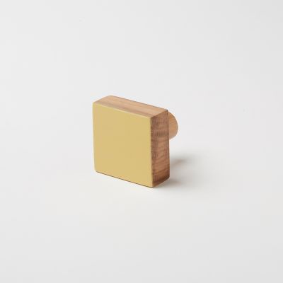 Patère bois finition jaune, GoodHome Nantua