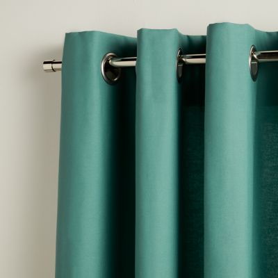 Rideau GoodHome Hiva vert bleu l.140 x H.260 cm