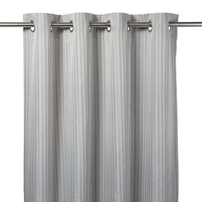 Rideau tamisant polyester Jalna gris L.260 x l.140 cm