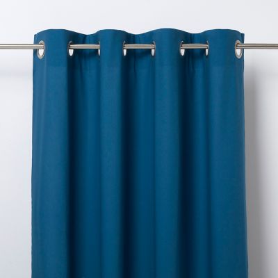 Rideau GoodHome Hiva bleu foncé l.140 x H.260 cm