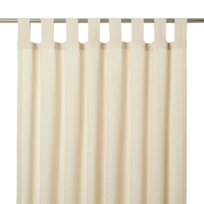 Rideau tamisant Chambray blanc crème l.140 x H.260cm