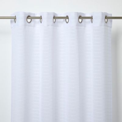 GoodHome - Voilage GoodHome Batma blanc l.140 x H.260 cm