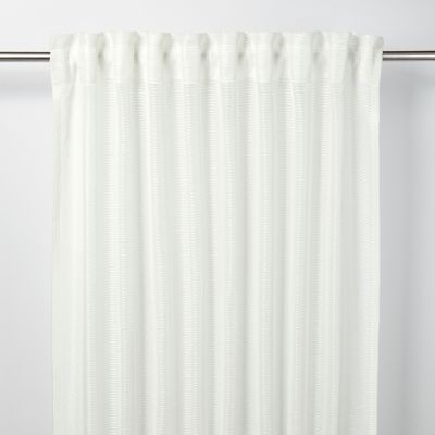 Voilage GoodHome Fola blanc l.140 x H.260 cm