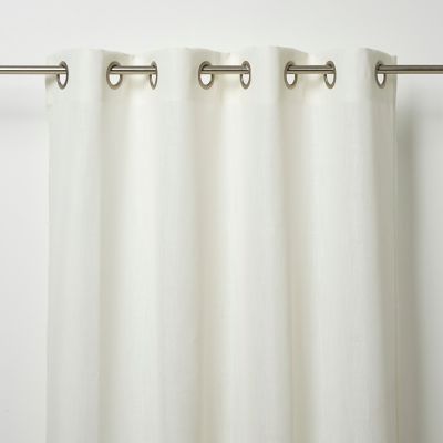 Voilage GoodHome Kippens blanc l.140 x H.260 cm